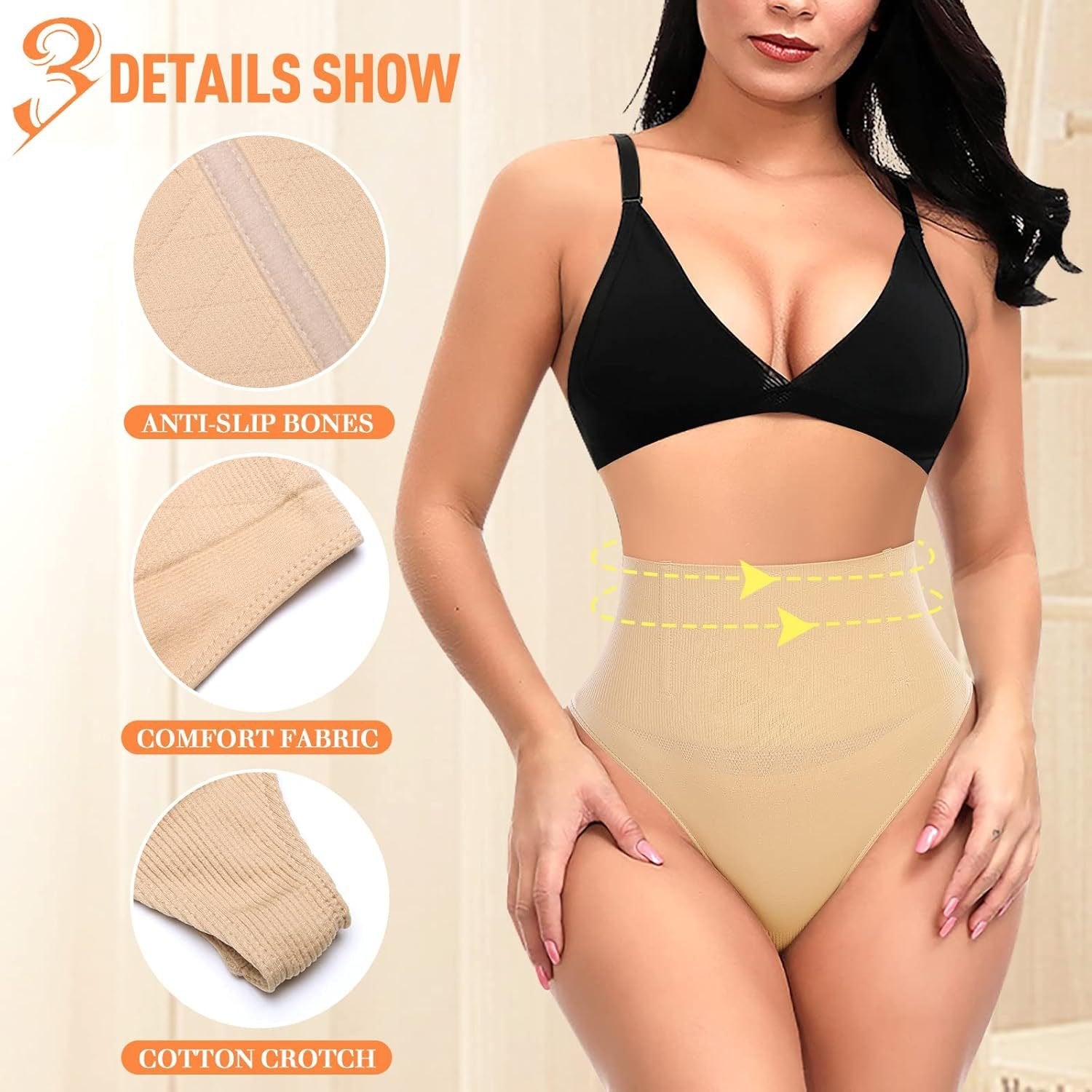 Women's Tummy Control Thong Shapewear