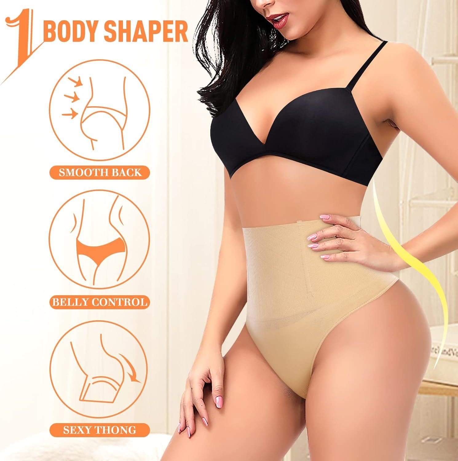 Women's Tummy Control Thong Shapewear